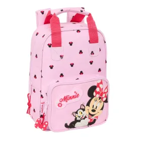 Mokyklinis krepšys Minnie Mouse Naive Rožinė 20 x 28 x 8 cm