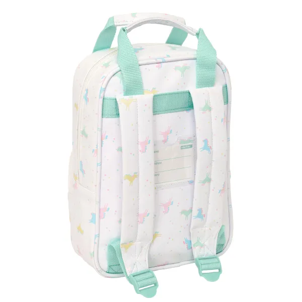 School Bag Safta Unicornio Beige 20 x 28 x 8 cm