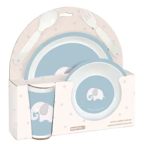 Vauvan ruokailusetti Safta Elefante PVC