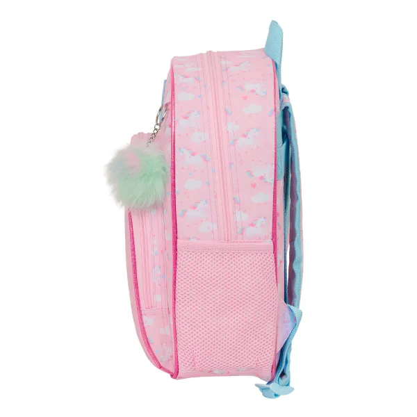 School Bag Glow Lab Pink 28 x 34 x 10 cm