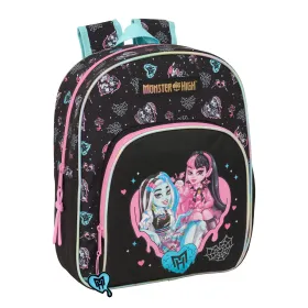 Mokyklinis krepšys Monster High Juoda 28 x 34 x 10 cm