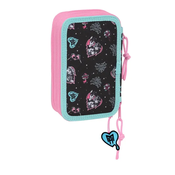 Ceļasoma Monster High Melns 12,5 x 19,5 x 5,5 cm 37 Daudzums