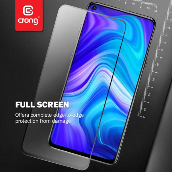 Crong 7D Nano Flexible Glass - 9H Hybrid Glass for the entire Xiaomi Mi 10 Lite screen