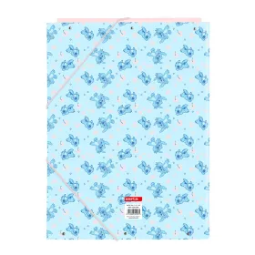 Rengaskansio Lilo & Stitch Ohana Sininen Vaaleanpunainen A4 26 x 33.5 x 2.5 cm