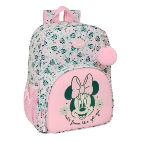 Mokyklinis krepšys Minnie Mouse Minty Rožinė 33 x 42 x 14 cm
