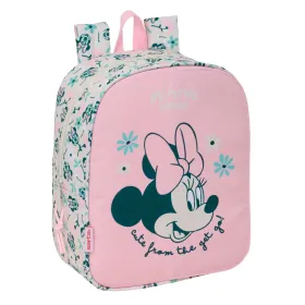 Mokyklinis krepšys Minnie Mouse Minty Rožinė 22 x 27 x 10 cm