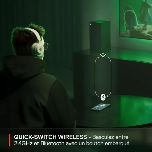 Ausinės su mikrofonu SteelSeries Arctis Nova 5X Balta