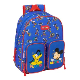 Mokyklinis krepšys Mickey Mouse Clubhouse Today Mėlyna 28 x 34 x 10 cm