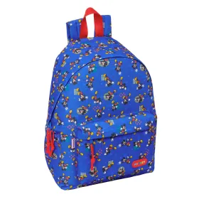 Mokyklinis krepšys Mickey Mouse Clubhouse Today Mėlyna 31 x 43 x 13 cm