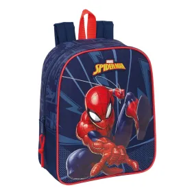 Mokyklinis krepšys Spider-Man Mėlyna 22 x 27 x 10 cm
