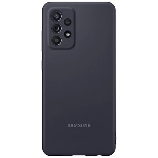 Dėklas Samsung Silicone Cover for Samsung A525 A52 4G/A526 A52 5G/A528 A52s 5G juodas