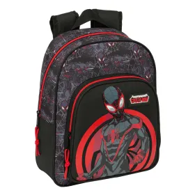 Mokyklinis krepšys Spider-Man Juoda 27 x 33 x 10 cm