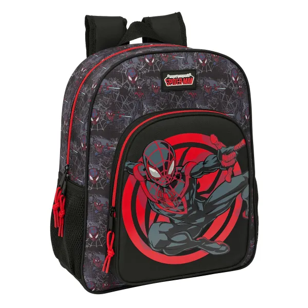 Kooliseljakott Spider-Man Must 32 x 38 x 12 cm