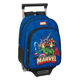 Mokyklinis krepšys The Avengers Mėlyna Juoda 27 x 10 x 67 cm 27 x 33 x 10 cm