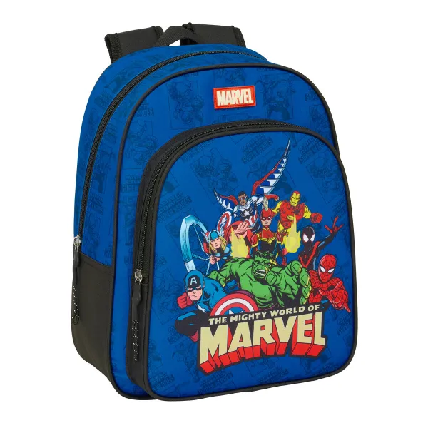 School Bag The Avengers Blue Black 27 x 33 x 10 cm