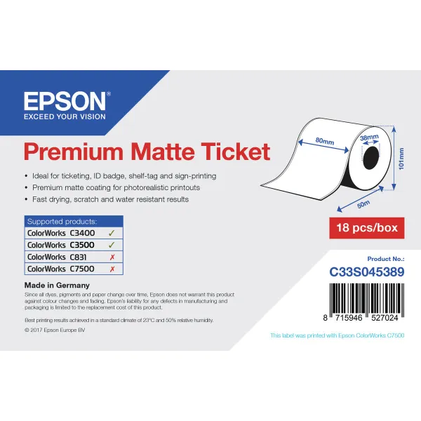 Printera birkas Epson C33S045389