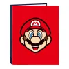 Rengaskansio Super Mario Mamma mia Punainen Laivastonsininen A4 26.5 x 33 x 4 cm