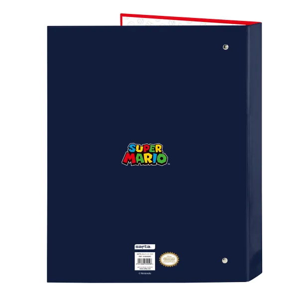 Rengaskansio Super Mario Mamma mia Punainen Laivastonsininen A4 26.5 x 33 x 4 cm