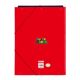 Ring binder Super Mario Mamma mia Red Navy Blue A4 26 x 33.5 x 2.5 cm