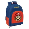 School Bag Super Mario Mamma mia Red Navy Blue 32 x 42 x 15 cm