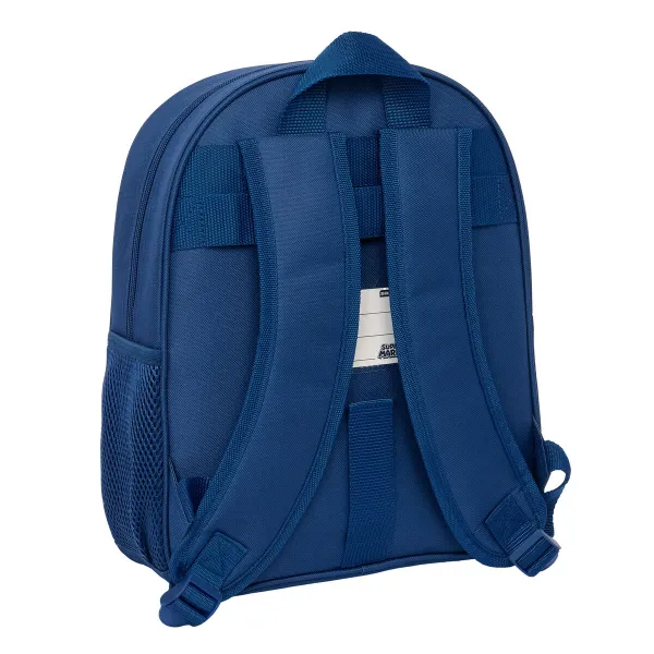 School Bag Super Mario Mamma mia Red Navy Blue 28 x 34 x 10 cm