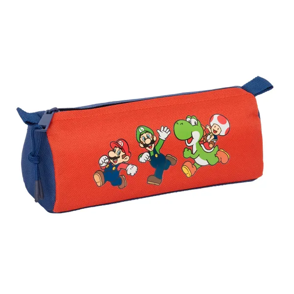Ceļasoma Super Mario Mamma mia Sarkans Tumši Zils 21 x 8 x 7 cm