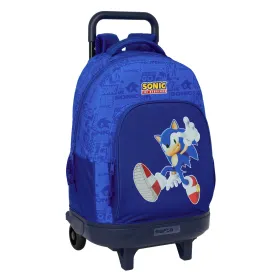 Mokyklinis krepšys Sonic Mėlyna 33 x 45 x 22 cm