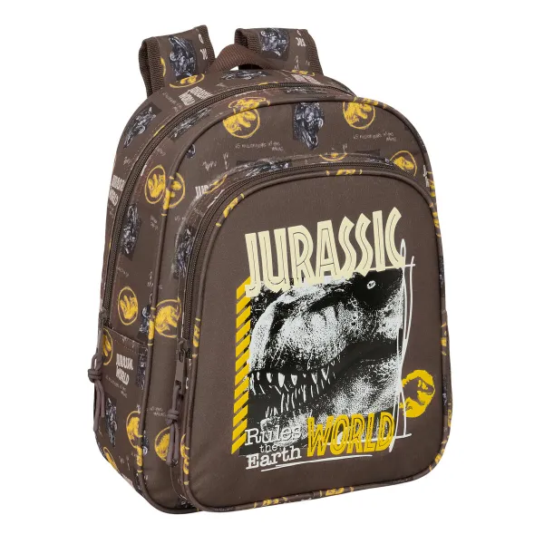 Skolas soma Jurassic World Brūns 27 x 33 x 10 cm