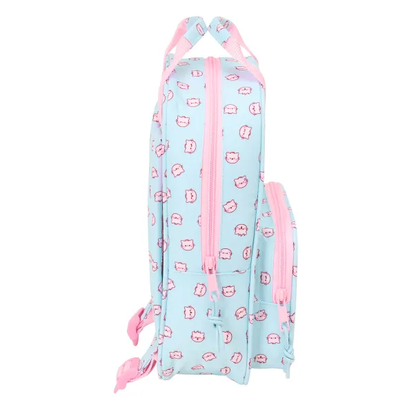 School Bag Pembe The pink cat Multicolour 20 x 28 x 8 cm