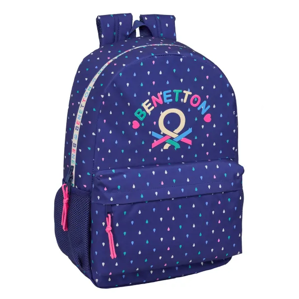 School Bag Benetton Drop Multicolour 30 x 46 x 14 cm