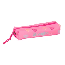 Holdall Benetton Heart Pink 22 x 4 x 7 cm