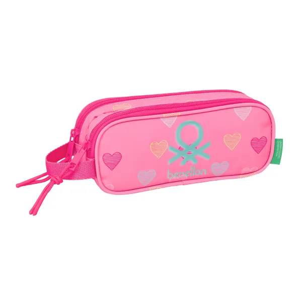 Ceļasoma Benetton Heart Rozā 21 x 8 x 6 cm