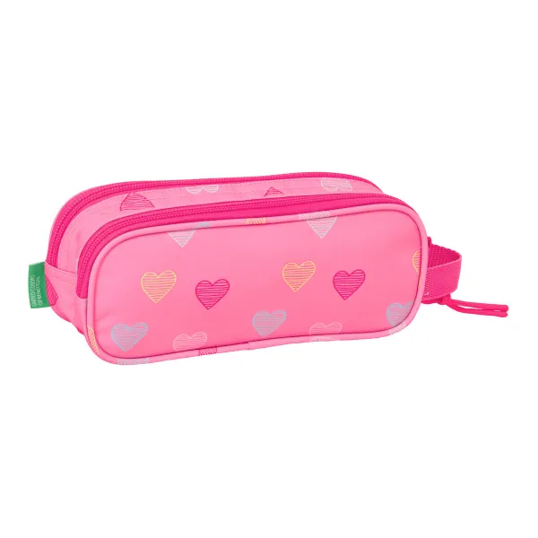 Ceļasoma Benetton Heart Rozā 21 x 8 x 6 cm