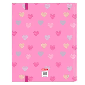Ring binder Benetton Heart Pink 27 x 32 x 3.5 cm