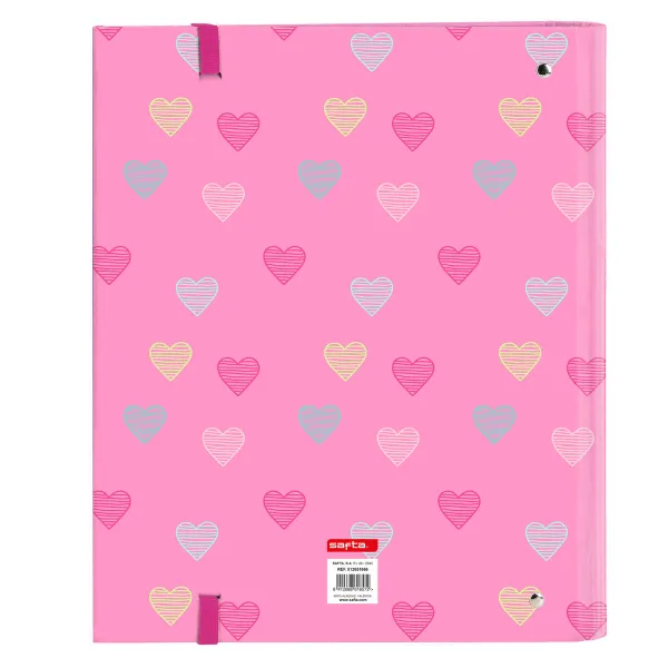 Rengaskansio Benetton Heart Pinkki 27 x 32 x 3.5 cm