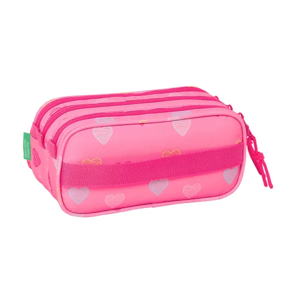Ceļasoma Benetton Heart Rozā 21,5 x 10 x 8 cm