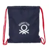 Backpack with Strings Benetton Together Navy Blue 35 x 40 x 1 cm