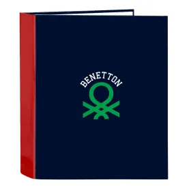 Ring binder Benetton Together Navy Blue A4 27 x 33 x 6 cm