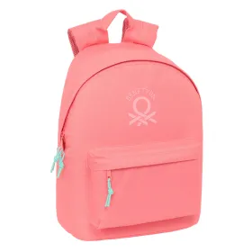 Mokyklinis krepšys Benetton benetton basics Koralas 31 x 41 x 16 cm