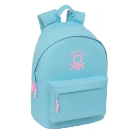Mokyklinis krepšys Benetton benetton basics Celeste 31 x 41 x 16 cm