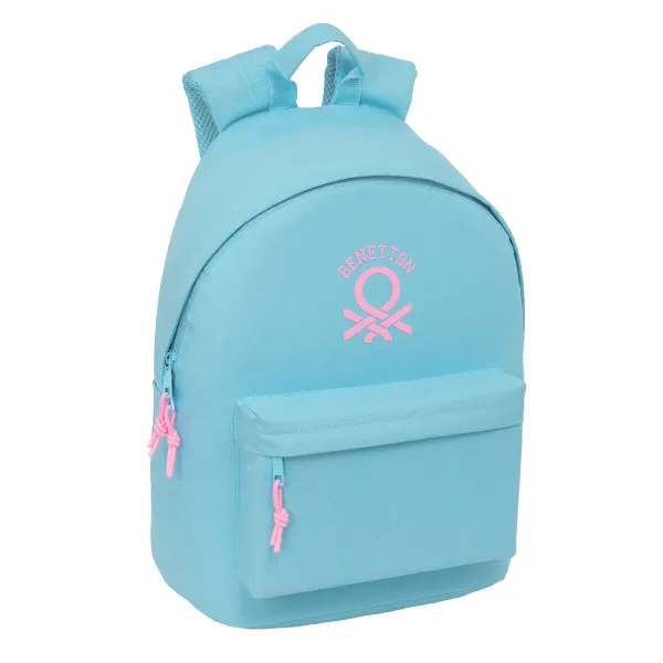 School Bag Benetton benetton basics Celeste 31 x 41 x 16 cm