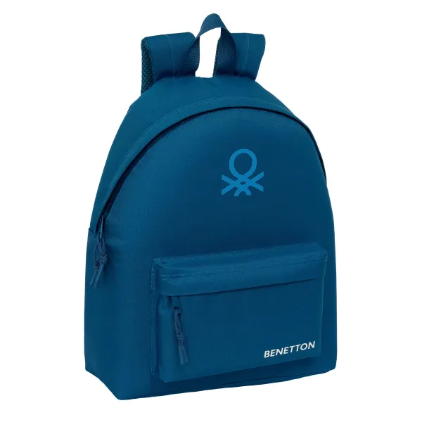 School Bag Benetton Marino Navy Blue 33 x 42 x 15 cm