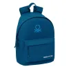 School Bag Benetton benetton basics Navy Blue 31 x 41 x 16 cm