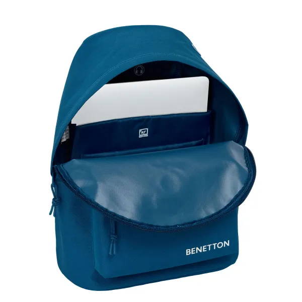 School Bag Benetton benetton basics Navy Blue 31 x 41 x 16 cm