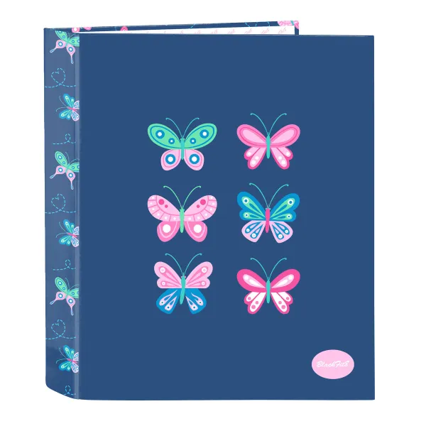 Rengaskansio BlackFit8 Mariposas Monivärinen A4 27 x 33 x 6 cm