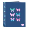 Rengaskansio BlackFit8 Mariposas Monivärinen A4 27 x 33 x 6 cm