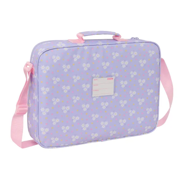 School Bag Safta Bouquet Pink Lilac 38 x 28 x 6 cm