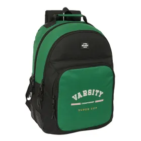 Koululaukku BlackFit8 Varsity Musta Vihreä 32 x 42 x 15 cm