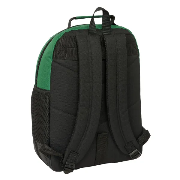 School Bag BlackFit8 Varsity Black Green 32 x 42 x 15 cm