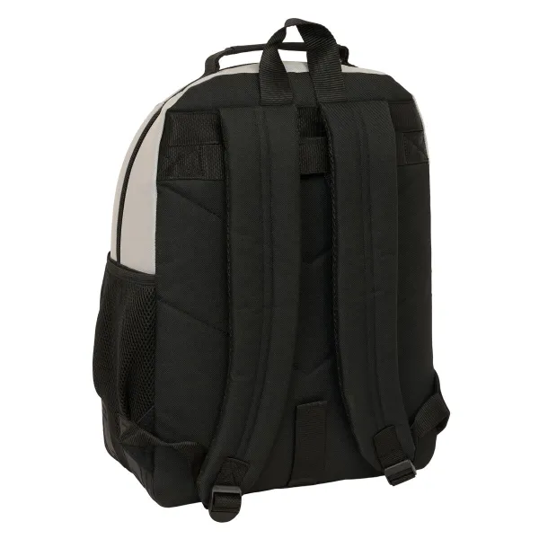 School Bag Kappa Grey Black Grey 32 x 42 x 15 cm